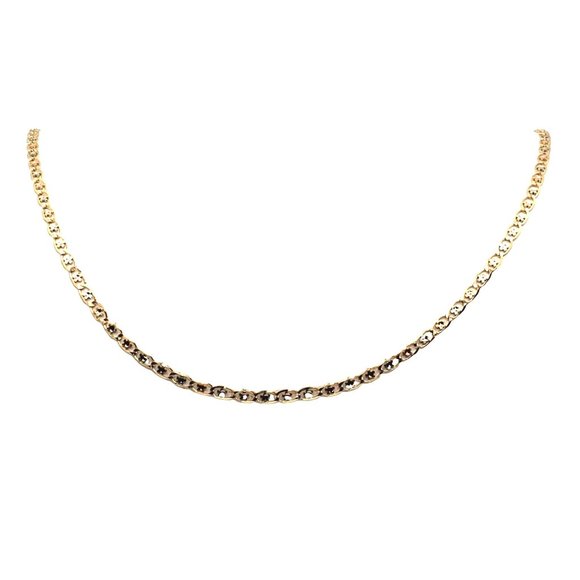 14k REAL GOLD Margarita Tricolor Chain 22" - Picture 10 of 15